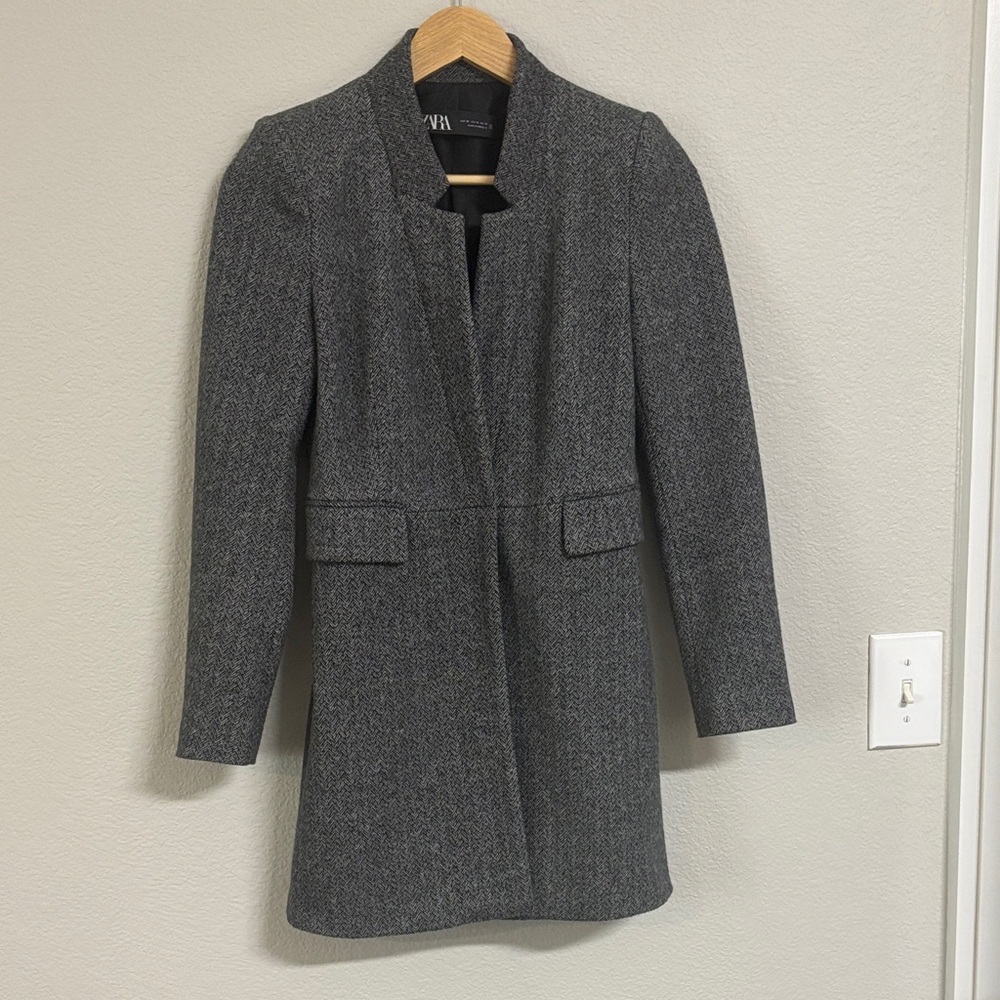 Zara Women's Long Blazer Coat